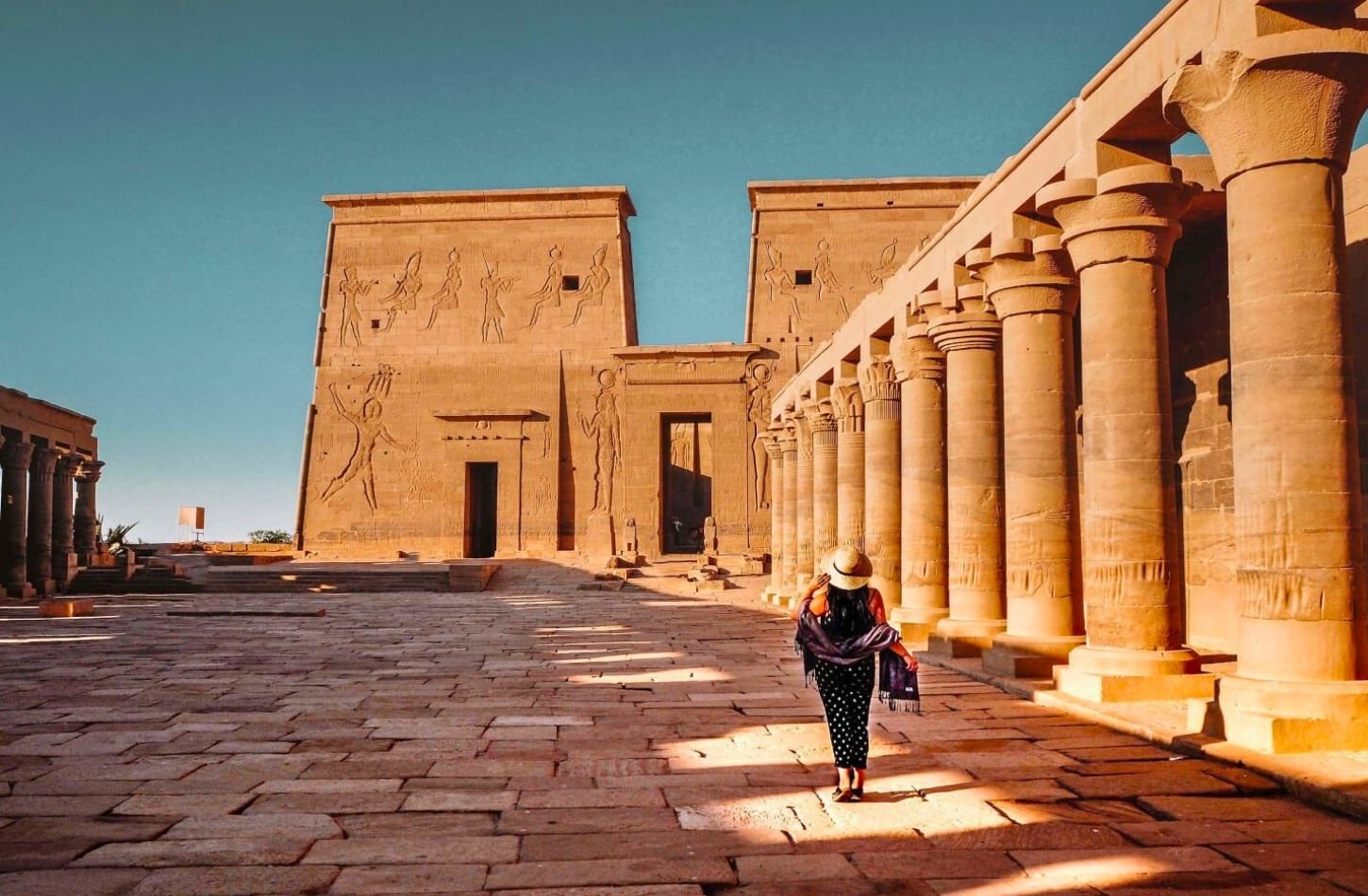 Wandering through the majestic Philae Temple in Aswan
