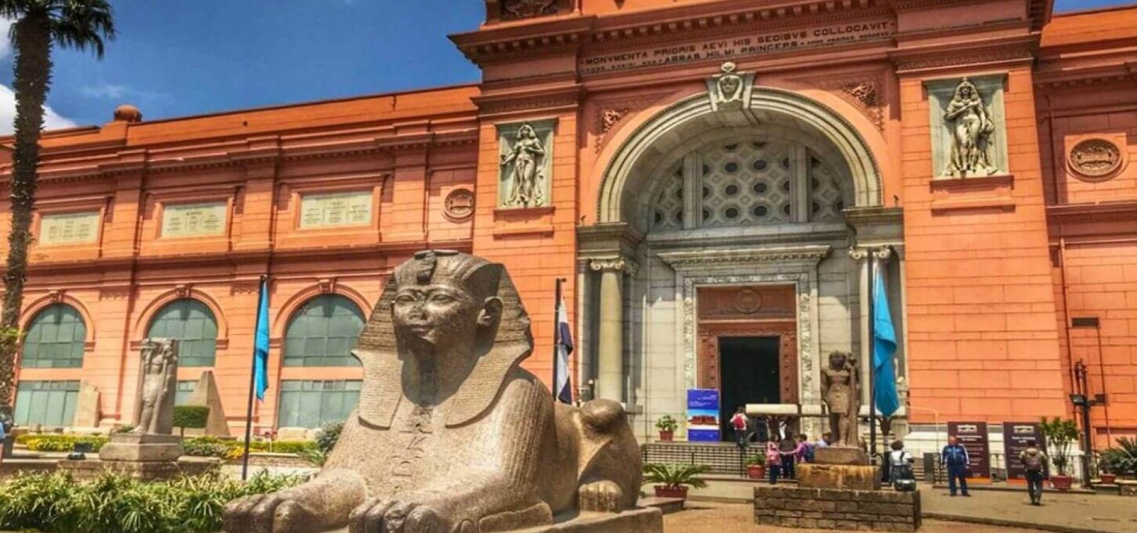 a wonderful view of the egyptian museum