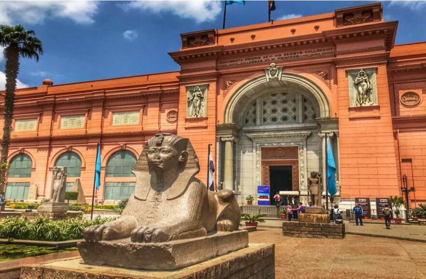 a wonderful view of the egyptian museum