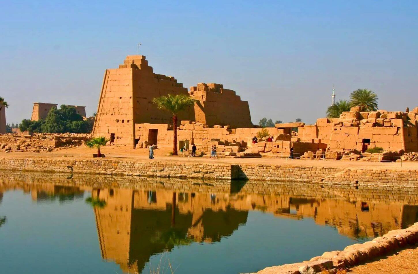 temple complex Nile River Egypt Karnak